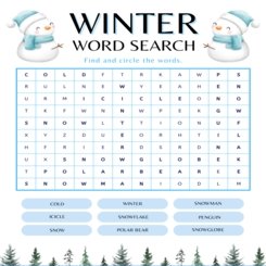 Winter Word Search 1